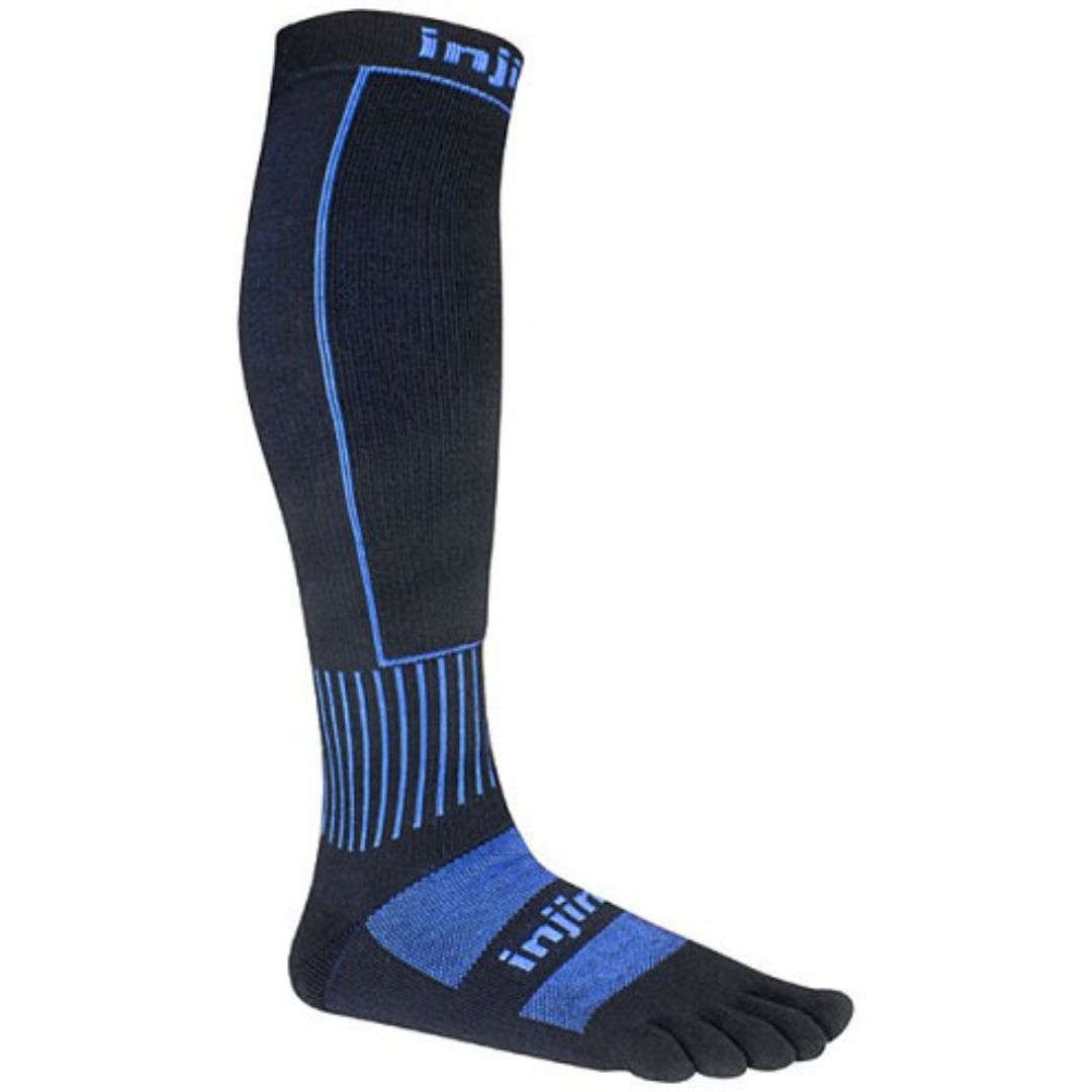 Calcetines de compresión para dedos Injinji Snow (por debajo de la rodilla)