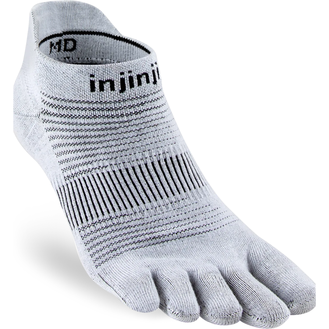 Injinji RUN Lightweight (Ultra-Thin) Tå-sokker Grå (No show)