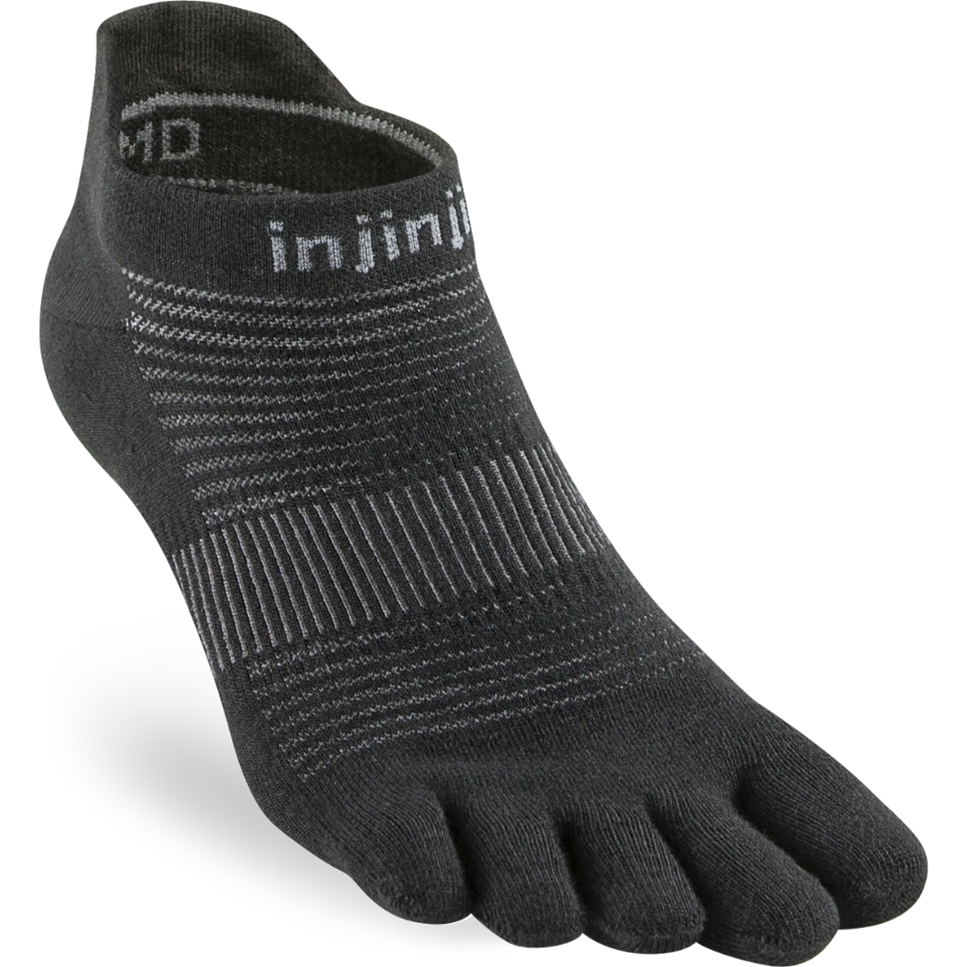 Injinji RUN Original Weight Tå-sokker Sort (No show)