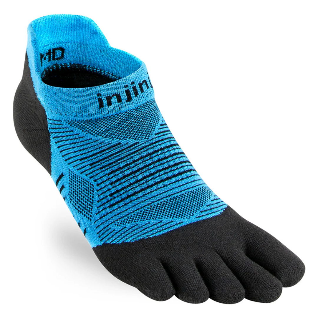 Injinji RUN Original Weight Tå-sokker blå Sort (No show)